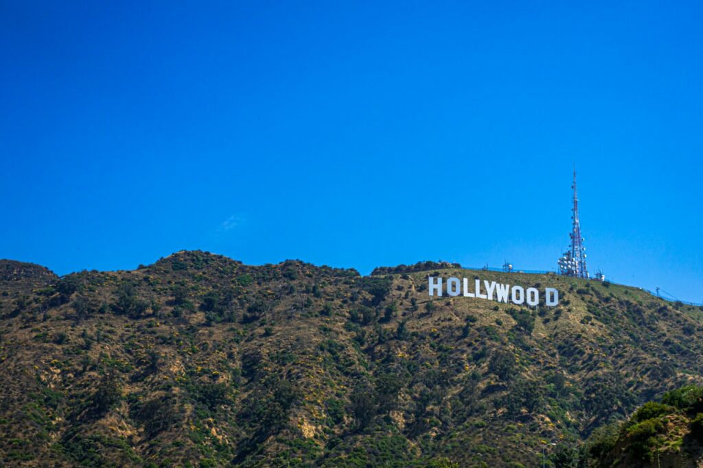 Hollywood sign at the hill during daytime