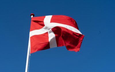 red and white flag on pole